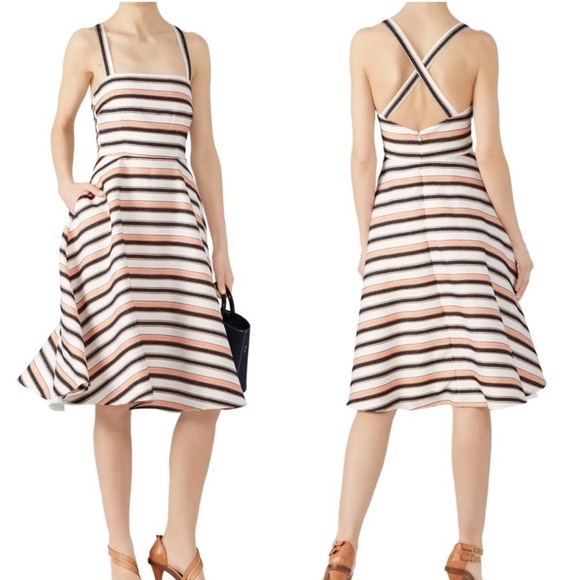 Hutch Tiffany Striped Jacquard‎ Dress 2 - Picture 1 of 8